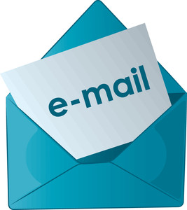 Email Clipart Image - Clipart Illustration of a Blue Envelope With ...