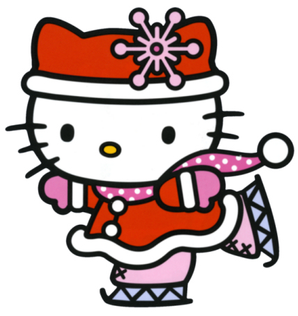 Free Christmas Hello Kitty Cartoon Character Clipart Images - I-