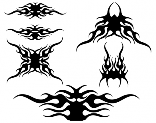 Tribal Flames Vector eps - 4 Free Tribal Flames eps Graphics download