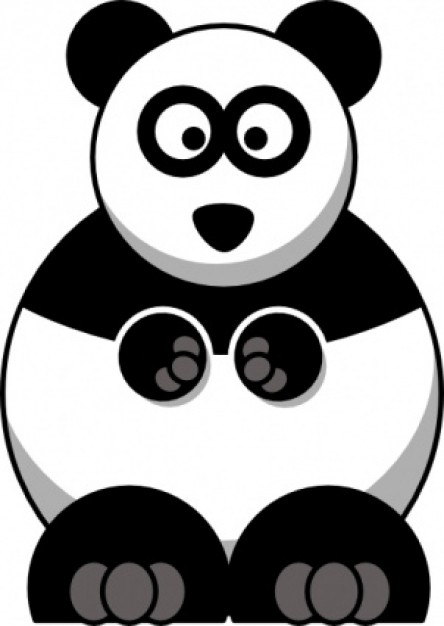 Studiofibonacci Cartoon Panda clip art | Download libero da vettori
