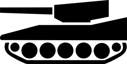 Tank Silhouette clip art vector, free vector images