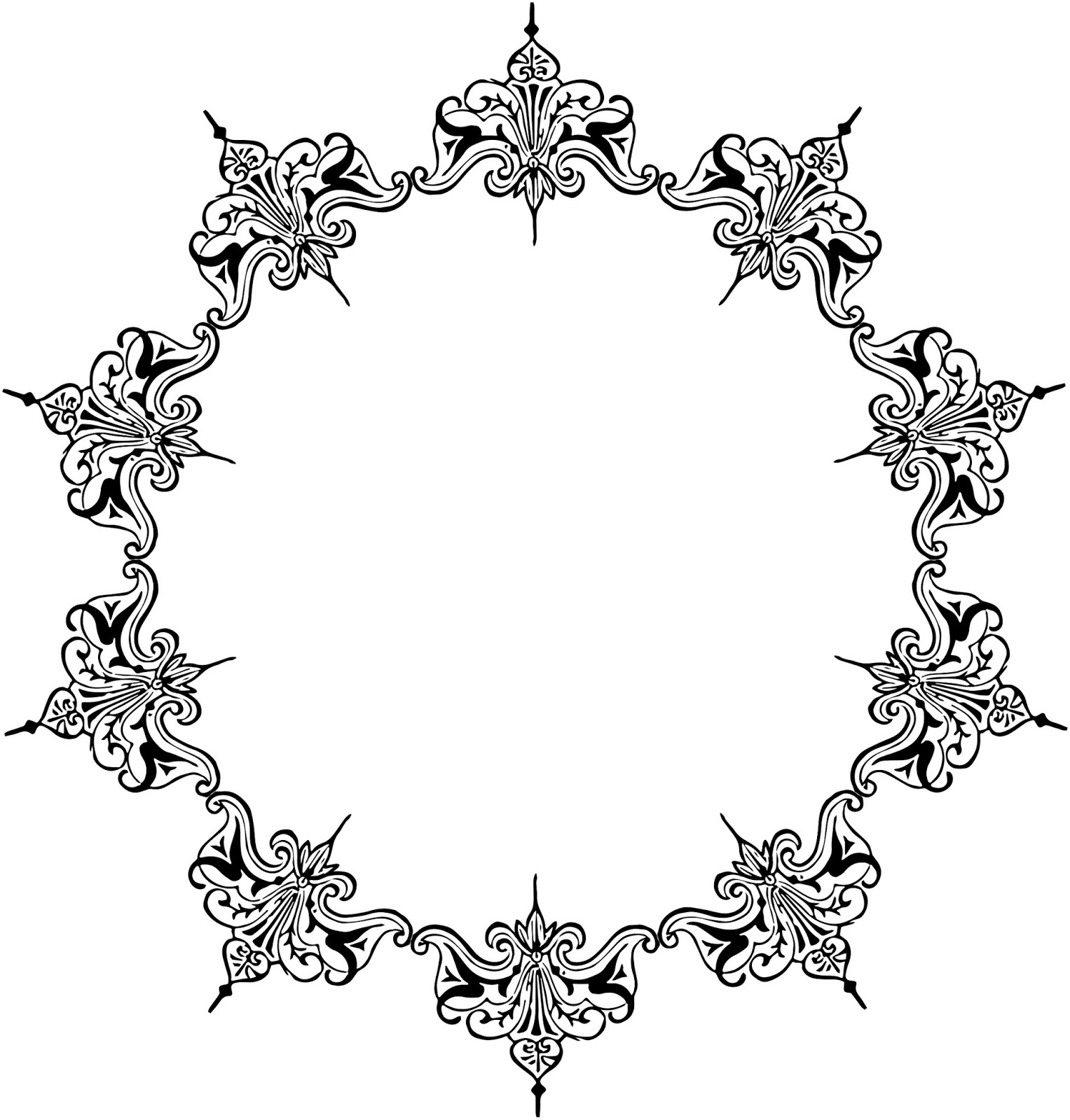 vintage damask clip art - photo #13