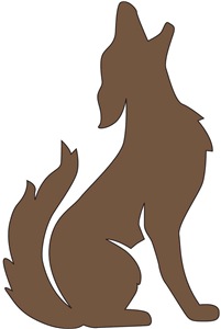 Silhouette Online Store - View Design #11413: coyote howling