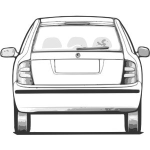 Car clipart back view
