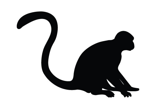 Monkey Silhouette Clipart