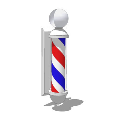 Image of Barber Pole Clipart #4034, Pole Barber Shop - Clipartoons