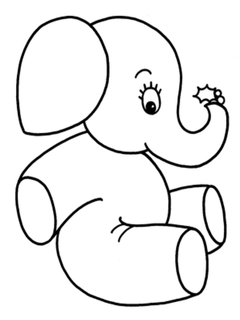 Elephant Drawing Pics Good To Print | Coloring pages wallpaper