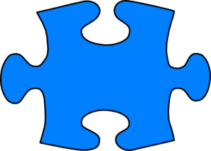 Blue Jigsaw Puzzle Piece Large Clip Art - vector clip ...