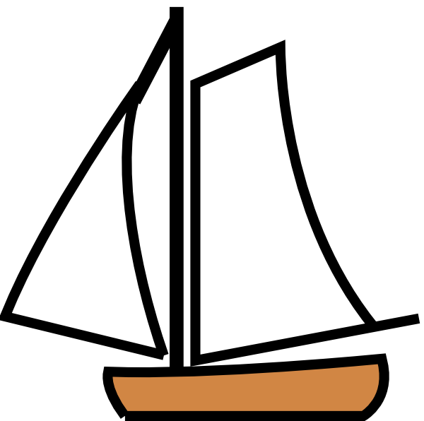Sailing Boat clip art Free Vector