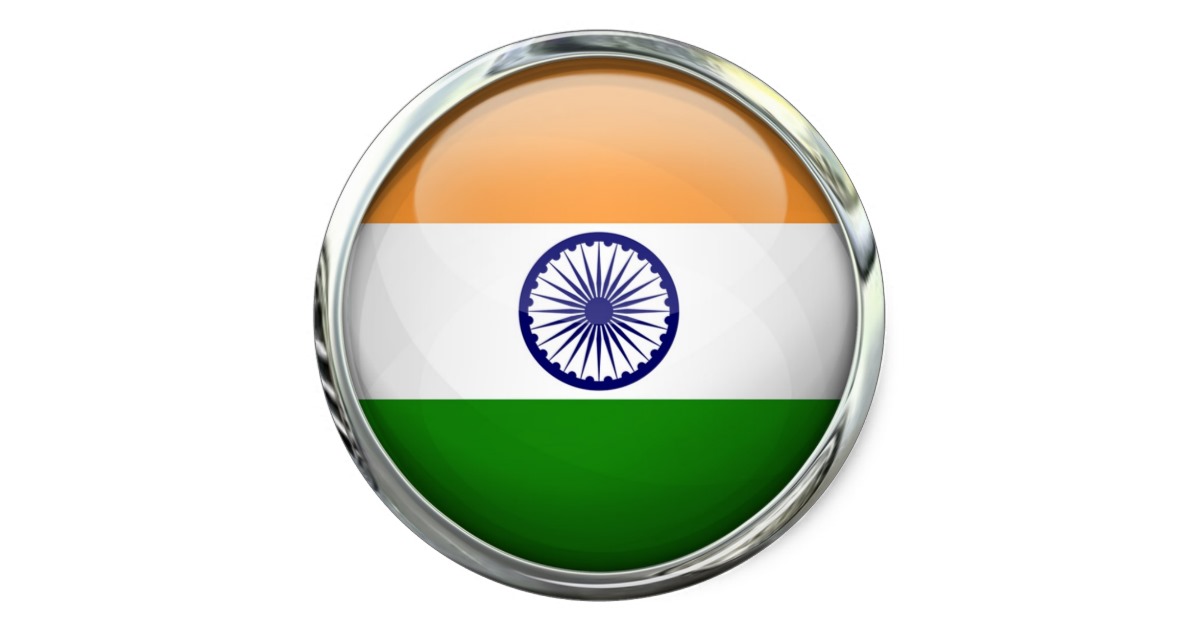 India Flag Stickers | Zazzle