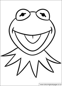 Miss piggy, Kermit and Colouring pages