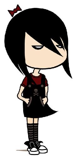 Cute Emo Girl With Tattoos - ClipArt Best