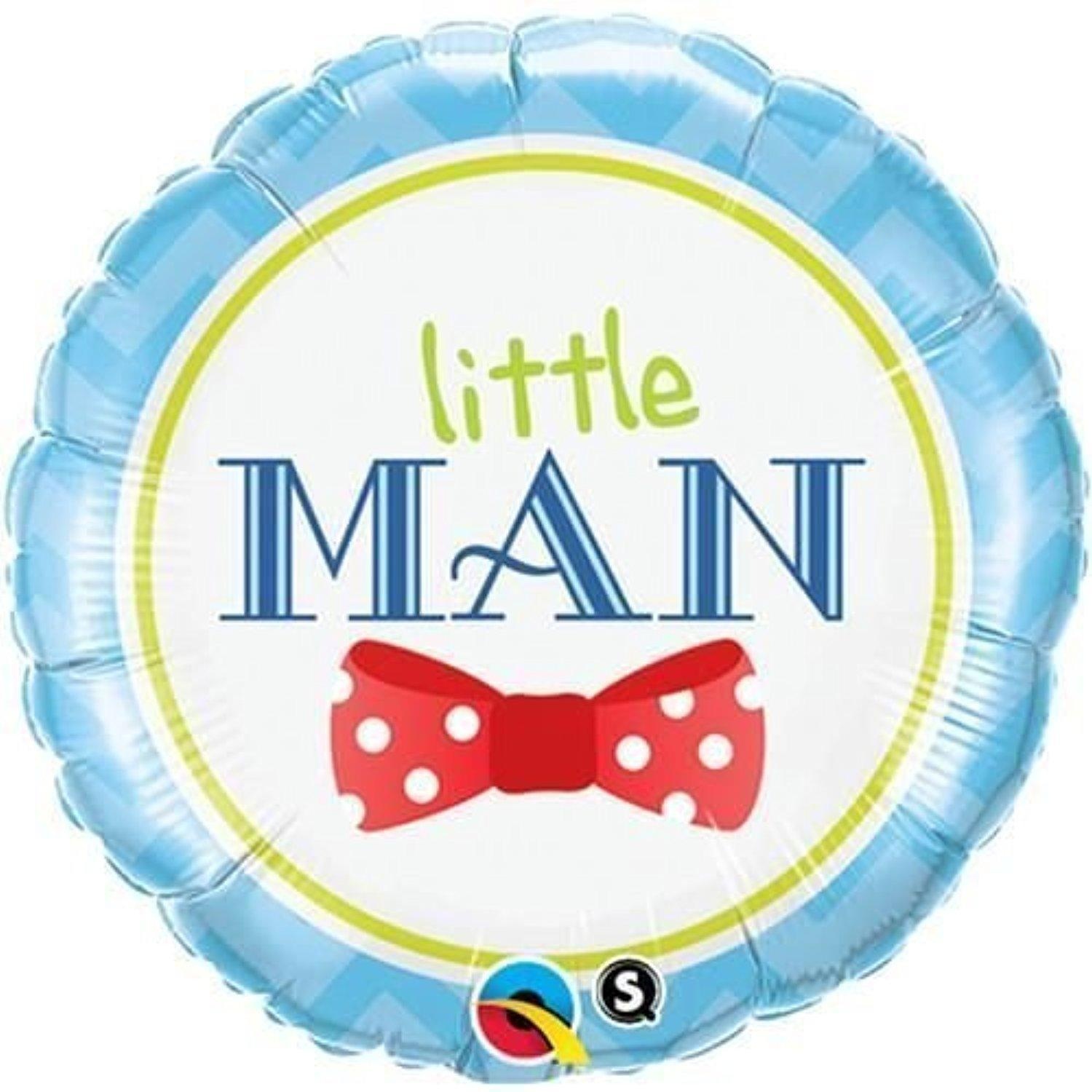 New Baby Little Man Bow-Tie Qualatex 18 Inch Suprafoil Balloon By ...