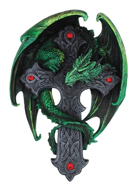 Wall Hanging - Woodland Cross Dragon by Anne Stokes (9 Inch ...