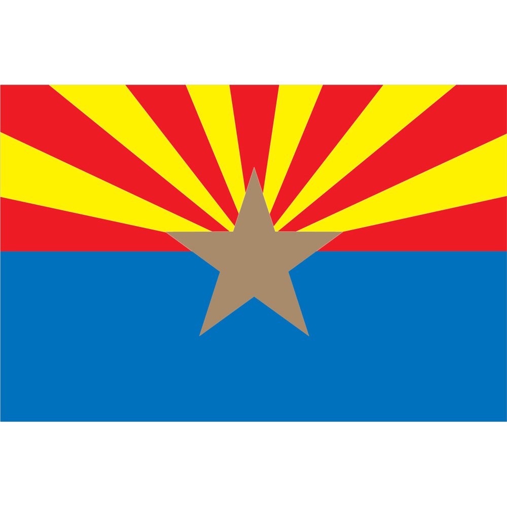 Arizona Motorcycle Flag - 6" x 9"
