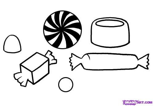 How to Draw Candy, Step by Step, Food, Pop Culture, FREE Online