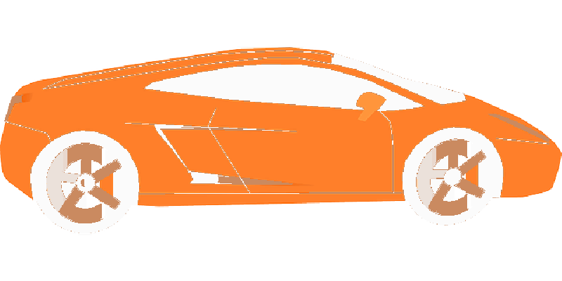 clipart orange car - photo #24