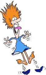 407 views Scared Lady Clipart