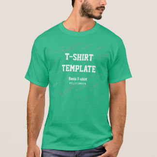 Green Template T-Shirts & Shirt Designs | Zazzle