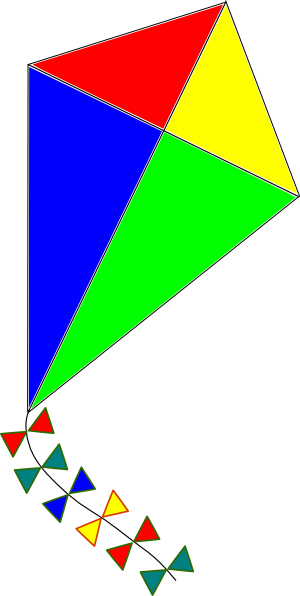 kite border clip art - photo #7