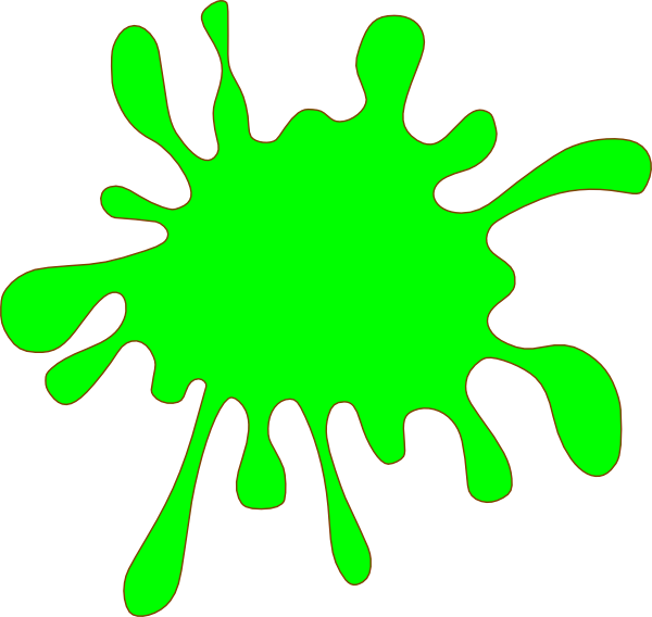 Green Splat clip art - vector clip art online, royalty free ...