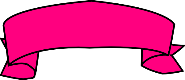 Pink Banner clip art - vector clip art online, royalty free ...