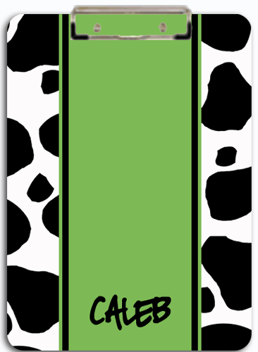 Cow Print Personalized Clipboard | Personalized Cow Print ...