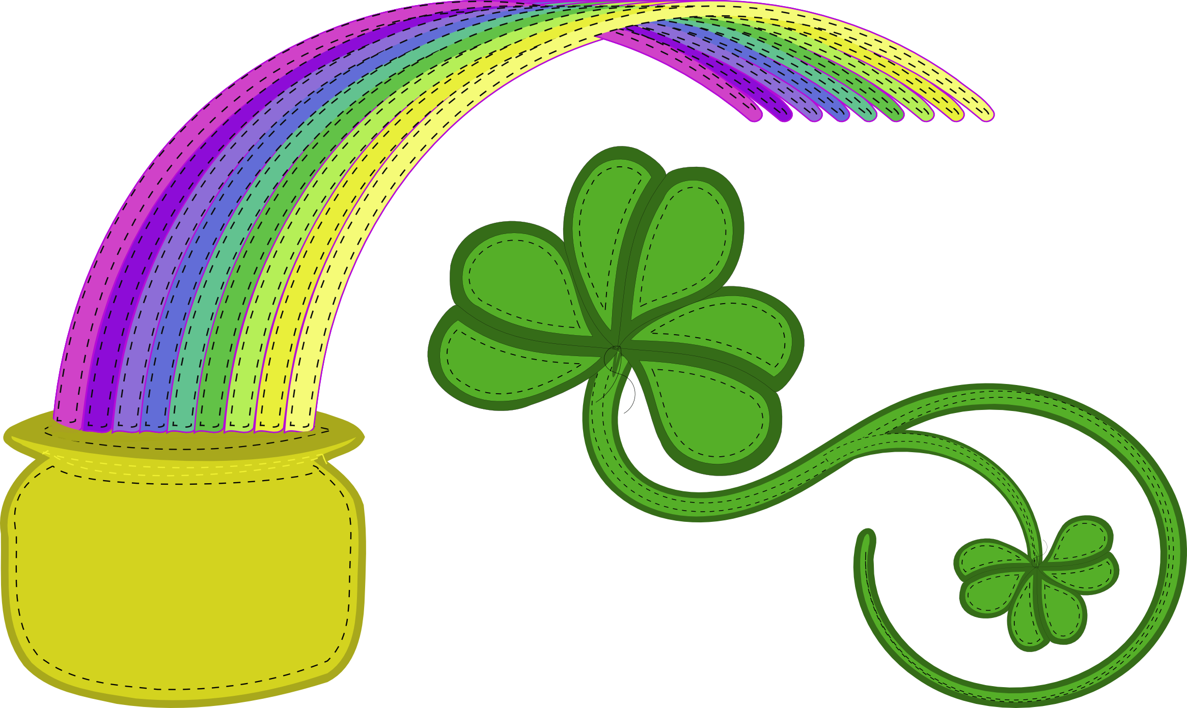 free black and white st patricks day clipart - photo #46