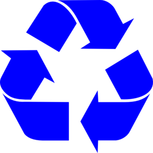 Blue Recycle Logo clip art - vector clip art online, royalty free ...