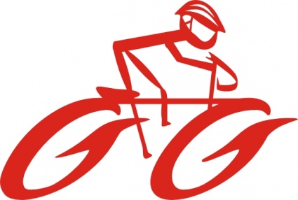Cyclist On Bike clip art vector, free vectors