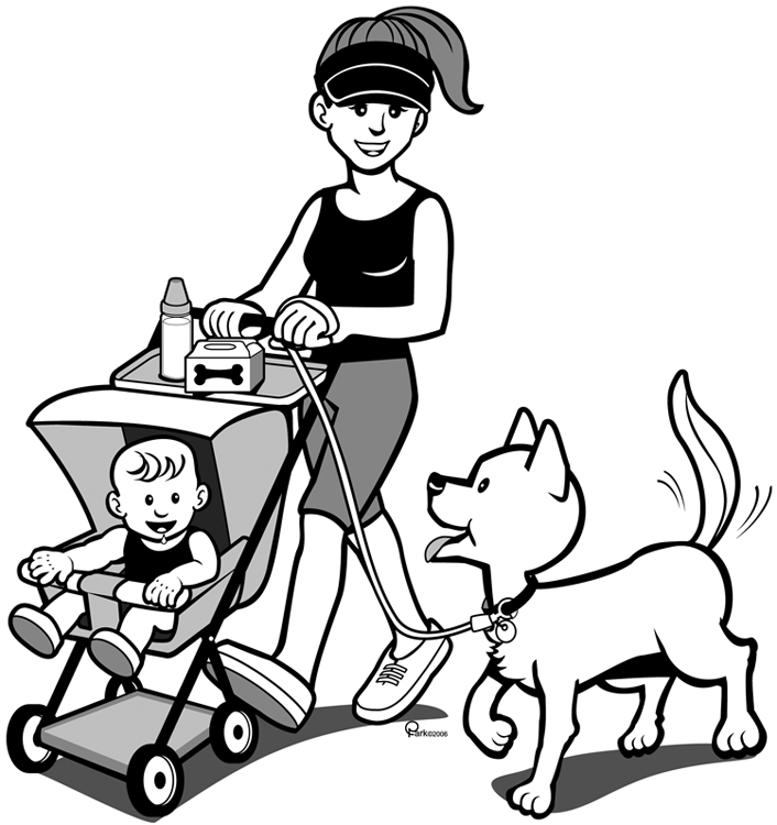 free clipart dog walking - photo #9