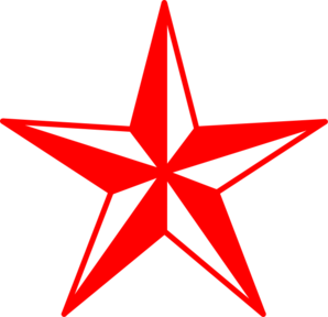 Red And White Star Clip Art - vector clip art online ...