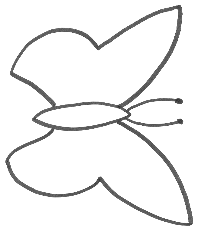 clip art butterfly outline - photo #37