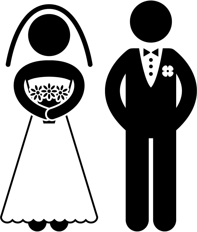 Bride-And-Groom-Silhouette-Wall-Sticker-Wedding-Wall-Art-Decal-Transfers