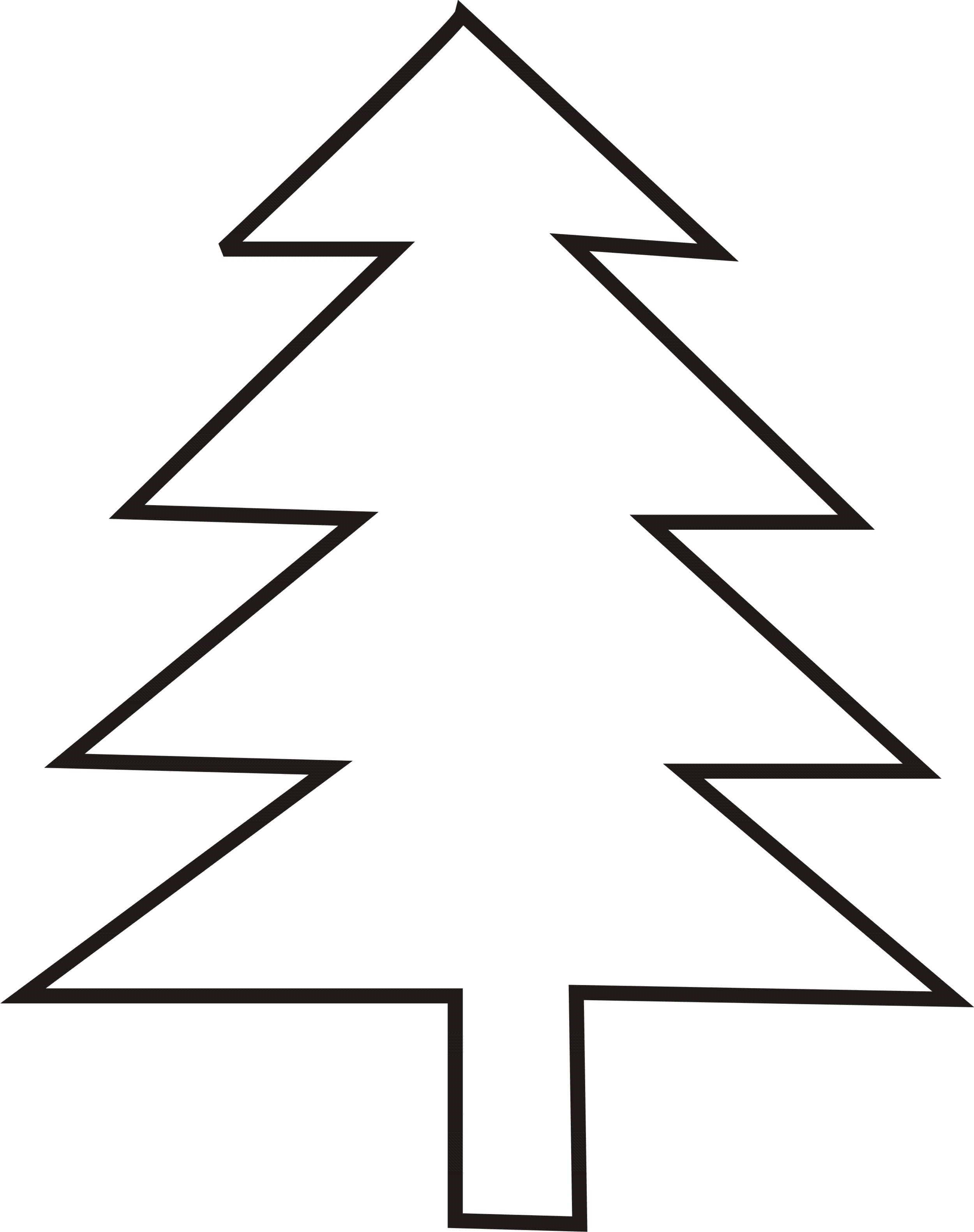 Christmas Tree Outlines