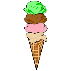 Ice Cream Cones Ff Menu clip art - vector clip art online, r ...