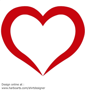 Download : Open valentine heart - Vector Graphic