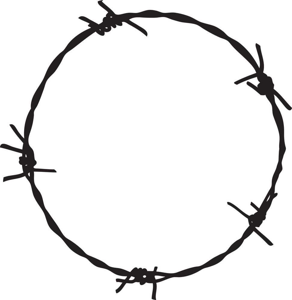 Barbed Wire Circle Clipart