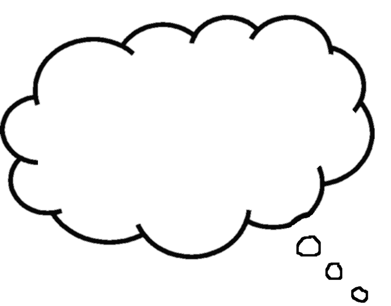 Thought Cloud Clipart - Free to use Clip Art Resource