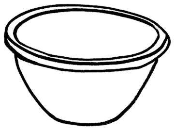 Mixing Bowl Clipart Black And White - Free Clipart ...