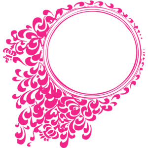 Pink Oval Frame clip art - Polyvore