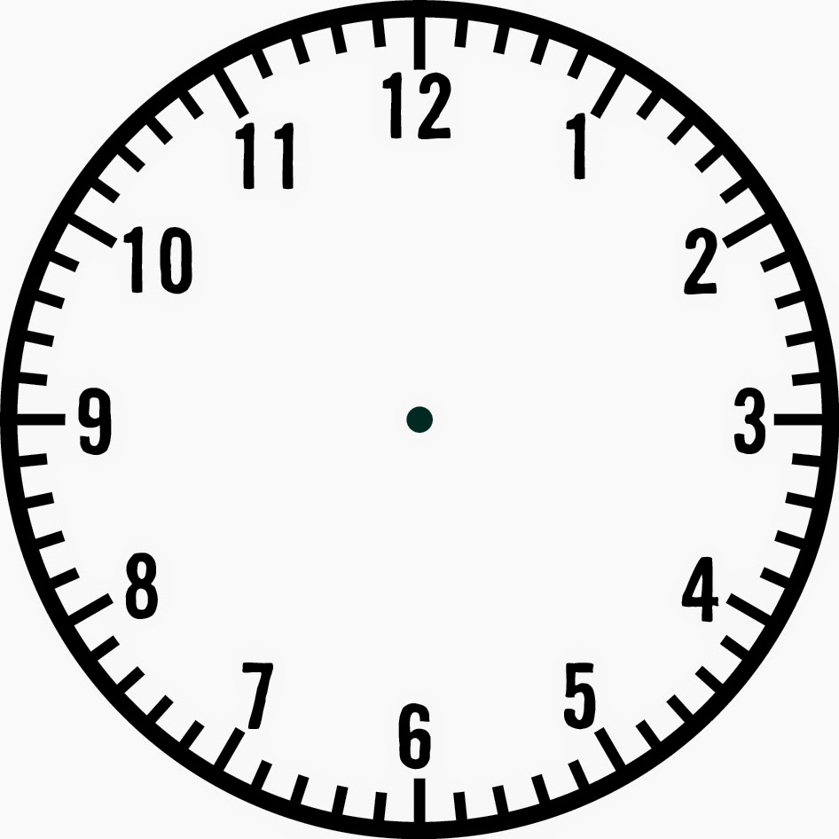 Blank Clock Template - Free Clipart Images