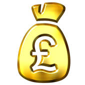 Sack full of British pounds - Free Clipart Images