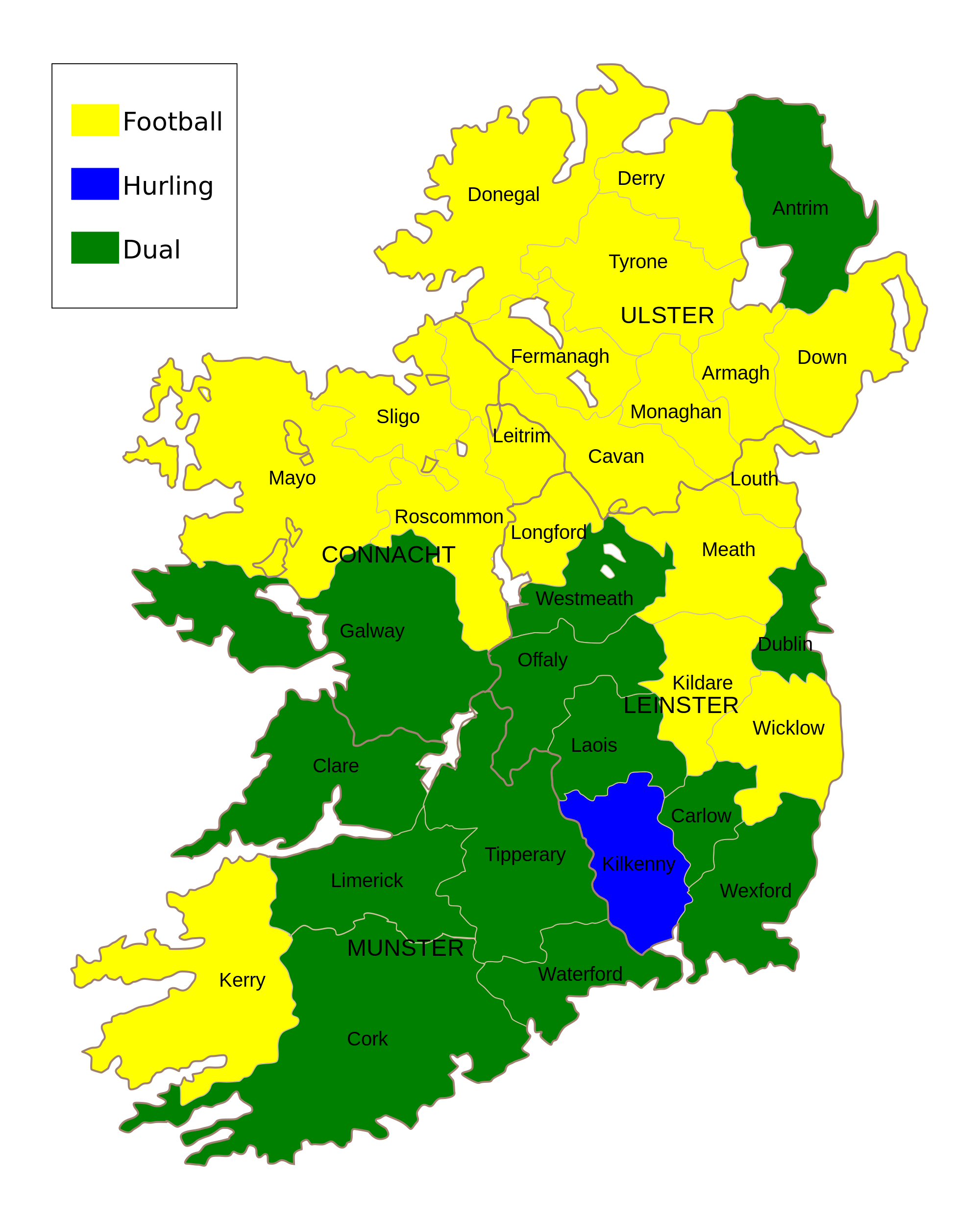 Ireland Map In Gaeilge ClipArt Best