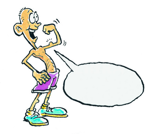 Skinny Cartoon Man Clipart - Free to use Clip Art Resource