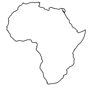 Africa-outline-map – SUPERSELECTED – Black Fashion Magazine Black ...