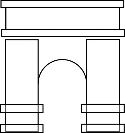 Arch clip art Free vector in Open office drawing svg ( .svg ...