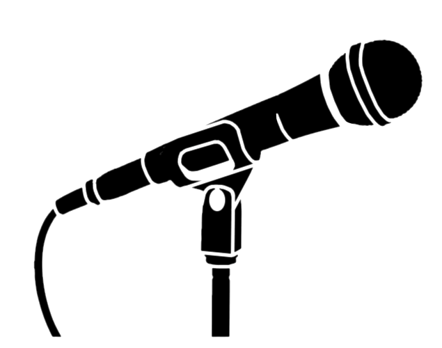 Microphone Stencil | SP Stencils