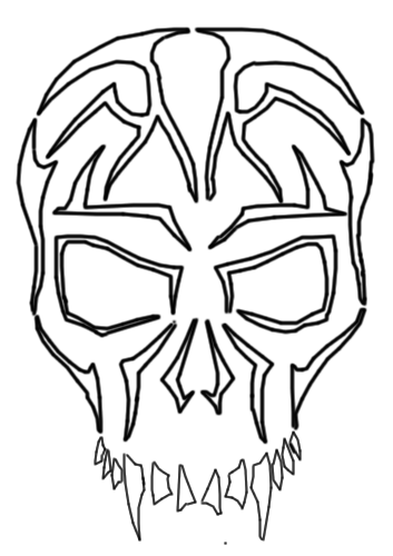 Tribal Skull Drawing Clipart Best