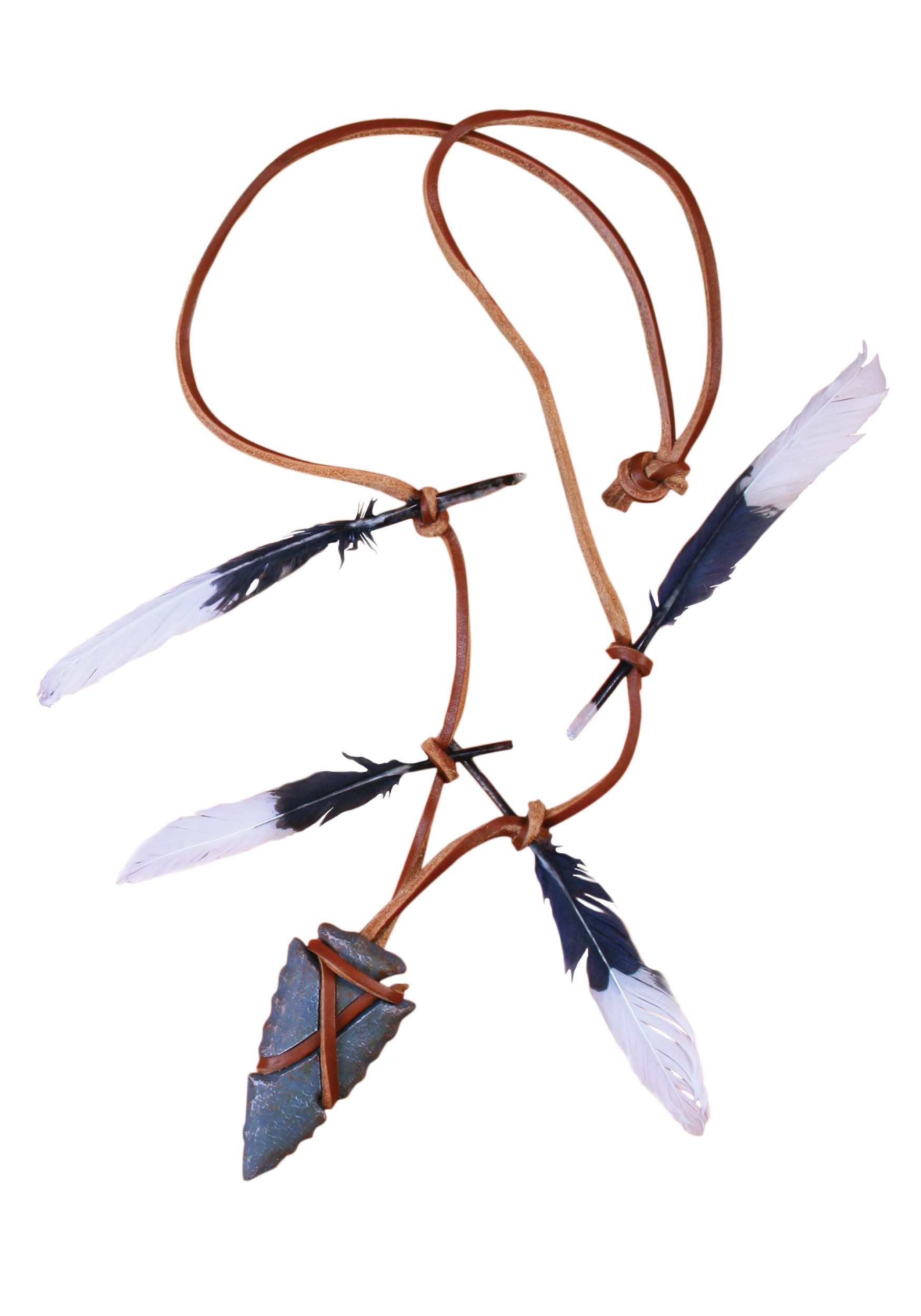 Native Warrior Arrowhead Necklace